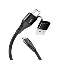 Cáp đa năng Baseus 3-in-1 USB & USB-C to Lightning
