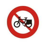 Biển báo hiệu giao thông cấm 110b cấm xe đạp thồ