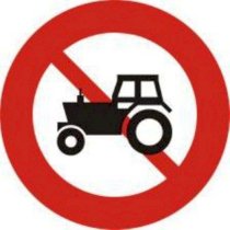 Biển báo hiệu giao thông cấm 109 cấm máy kéo