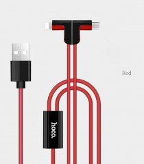 Dây cáp sạc Cổng Lightning, microUSB Hoco X12 2in1