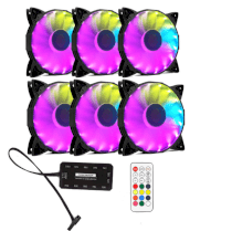 Bộ 6 fan case Coolman Led RGB digital