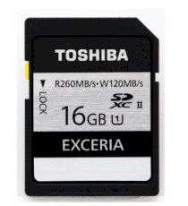 Thẻ nhớ Toshiba EXCERIA SDXC 16GB UHS-II 260/120MB/s