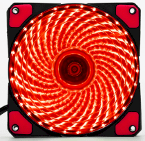 Combo 5 fan case 12cm Coolman 33 led red
