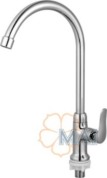 Vòi chén lạnh INOX ống bẻ MAI M438