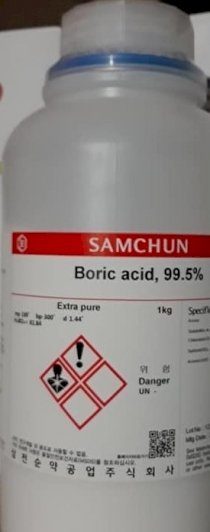 Boric acid 99.5% (T), H3BO3 Samchun