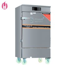 Tủ nấu cơm gas - điện có bảng điều khiển cảm ứng 10 khay Hào Hương TC10K-GĐB