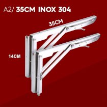 Bản lề gập thông minh inox A2 - 35cm