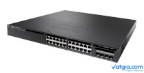 Switch Cisco WS-C3650-24PD-S 24 10/100/1000 Ethernet PoE+ and 2x10G Uplink ports, with 640WAC power supply, 1 RU, IP Base