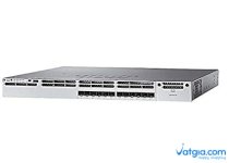 Switch Cisco WS-C3850-12XS-S 12 SFP+ Ethernet ports, with 350WAC power supply 1 RU, IP Base