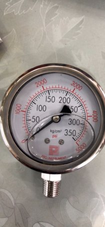 Đồng hồ đo áp suất nước Prointrumet  mặt 100mm, 0-150kg/cm2