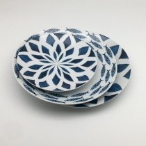 Bộ 3 đĩa trang trí bàn ăn Magnum Sinu Ceramic 27 x 27 x 2 cm - Lam
