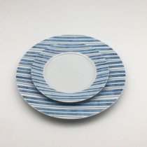 Bộ 2 đĩa trang trí bàn ăn Magnum Mor  Ceramic 27 x 27 x 2 cm - Lam