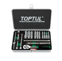 Bộ tuýp bông Toptul 1/4" 18 món loại bóng  GCAD1813