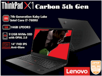 Lenovo X1 Carbon Gen5 I7-7500 / R4 16G/512 SSD / LCD FHD 14"