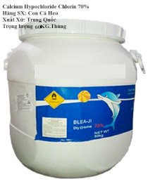 Calcium Hypochloride Chlorin (70%) Cá heo nhập khẩu từ Trung Quốc