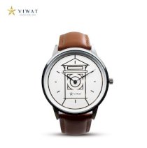 Đồng hồ nam Viwat VW-138S Dây da nâu sáng