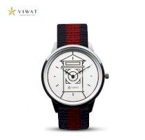 Đồng hồ nam Viwat VW-130S Dây Nato - Xanh dương đỏ