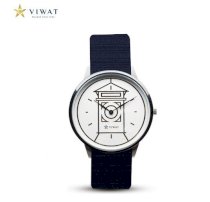 Đồng hồ nữ Viwat VW-125S Dây Nato - Xanh dương đậm