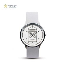 Đồng hồ nữ Viwat VW-121S Dây da - Trắng