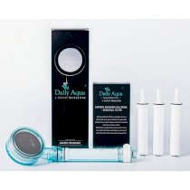 Bộ vòi sen lọc nước Premium màu xanh dương Daily Aqua (1 vòi sen + 4 filters) - ShowerHeadSetBlue