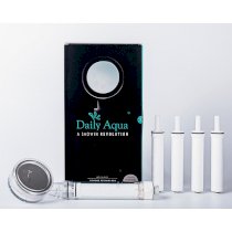 Bộ vòi sen lọc nước màu trắng Daily Aqua (1 vòi sen + 5 filters) - GiftSetWhite
