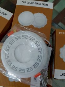 Đèn led âm trần viền hoa văn Hoàng Hà 3+3W