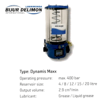 Máy bơm mỡ bò bằng điện Bijur delimon - Dynamis Maxx