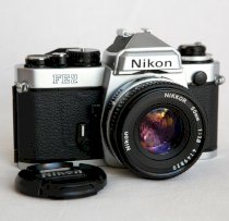 Nikon FE2 Silver 35mm SLR Film Camera Body