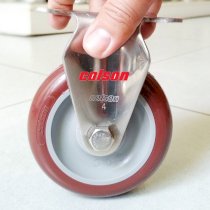 Bánh xe đẩy hàng inox Colson Mỹ nhựa PU 2-4408-944