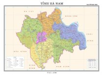 Bản đồ hành chính tỉnh Hà Nam - Khổ A0