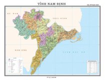Bản đồ hành chính tỉnh Nam Định - Khổ A0
