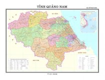 Bản đồ hành chính tỉnh Quảng Nam - Khổ A0