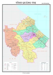 Bản đồ hành chính tỉnh Quảng Trị - Khổ A0