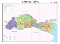 Bản đồ hành chính tỉnh Tiền Giang - Khổ A0