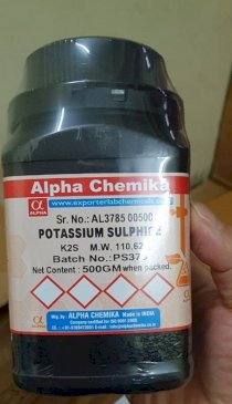 Potassium sulphide , K2S , 500 gm, Alpha Chemika , ẤN ĐỘ ,
