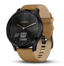 Smart watch Garmin Vívomove HR Premium (Black-Tan, One-size)
