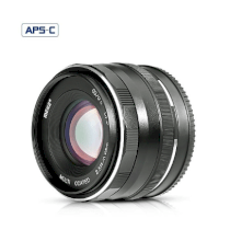 Ống kính Meike 50mm f2.0 APS-C for Sony E-Mount - Silver