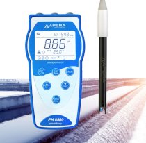 Máy đo pH/mV/nhiệt độ cầm tay trong nước thải (lưu trữ và truy xuất dữ liệu theo GLP) Apera  PH8500-WW