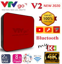 Android Tivi box VTVgo V2 Bản mới 2020, Ram 2G