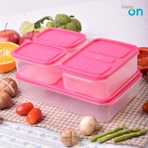 Set 4 hộp nhựa cơm trưa LivingOn