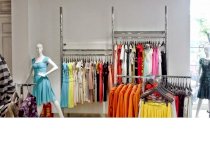 Kệ inox trưng bày shop quần áo Hải Minh hl08
