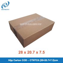 Hộp carton COD – CTNTC6  (28×20.7×7.5)cm [Combo 100 hộp]