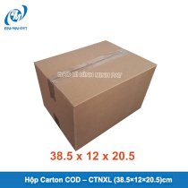 Hộp carton COD – CTNXL (38.5×12×20.5)cm [Combo 100 hộp]