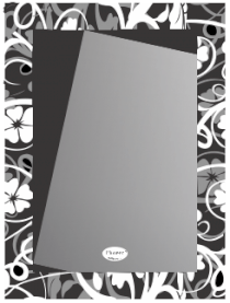 Gương nhà tắm khung hoa văn sơn màu Pioneer 45x60cm - PE133A