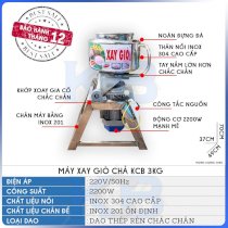 Máy xay thịt giò chả KCB 3kg 2 lớp