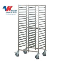 Xe đẩy khay inox VIỆT KHOA XK-001