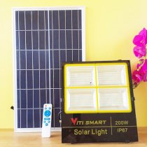 Đèn pha LED năng lượng mặt trời 200W - 1996 chip LED - Viti Smart