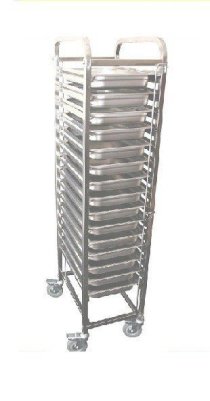 Xe chứa khay cơm inox Hải MInh G30