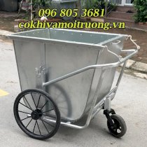 XE ĐẨY THU GOM RÁC 500L – THÙNG XE