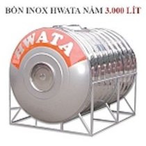 BỒN INOX HWATA 3000 LÍT NẰM